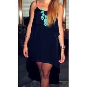 BCBGeneration Black Tank HiLow Dress Sz XS LBD